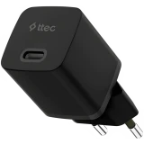 Сетевое зарядное устройство ttec SmartCharger Pro GAN 20W Black (2SCG20S)