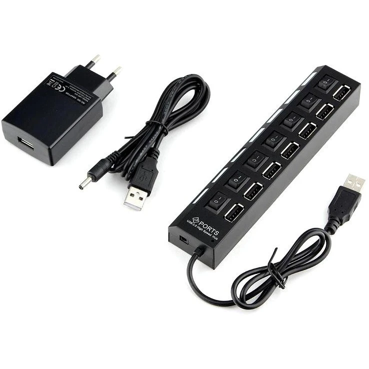 USB-концентратор Gembird UHB-U2P7-02 - фото 4