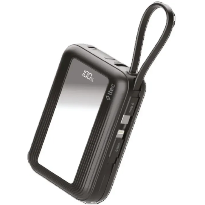 Внешний аккумулятор ttec ReCharger Mini LCD 20.000mAh 20W Black - 2BB251S