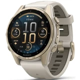 Умные часы Garmin Fenix 8 43mm Soft Gold with Fog Grey/Dark Sandstone Silicone Band (010-02903-11)