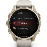 Умные часы Garmin Fenix 8 43mm Soft Gold with Fog Grey/Dark Sandstone Silicone Band (010-02903-11)