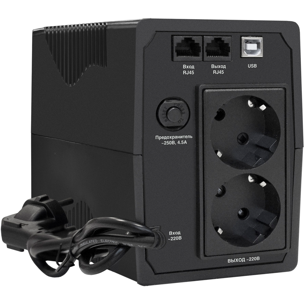 ИБП ExeGate SpecialPro Smart LLB-600.LCD.AVR.2SH.RJ.USB - EP285580RUS - фото 2