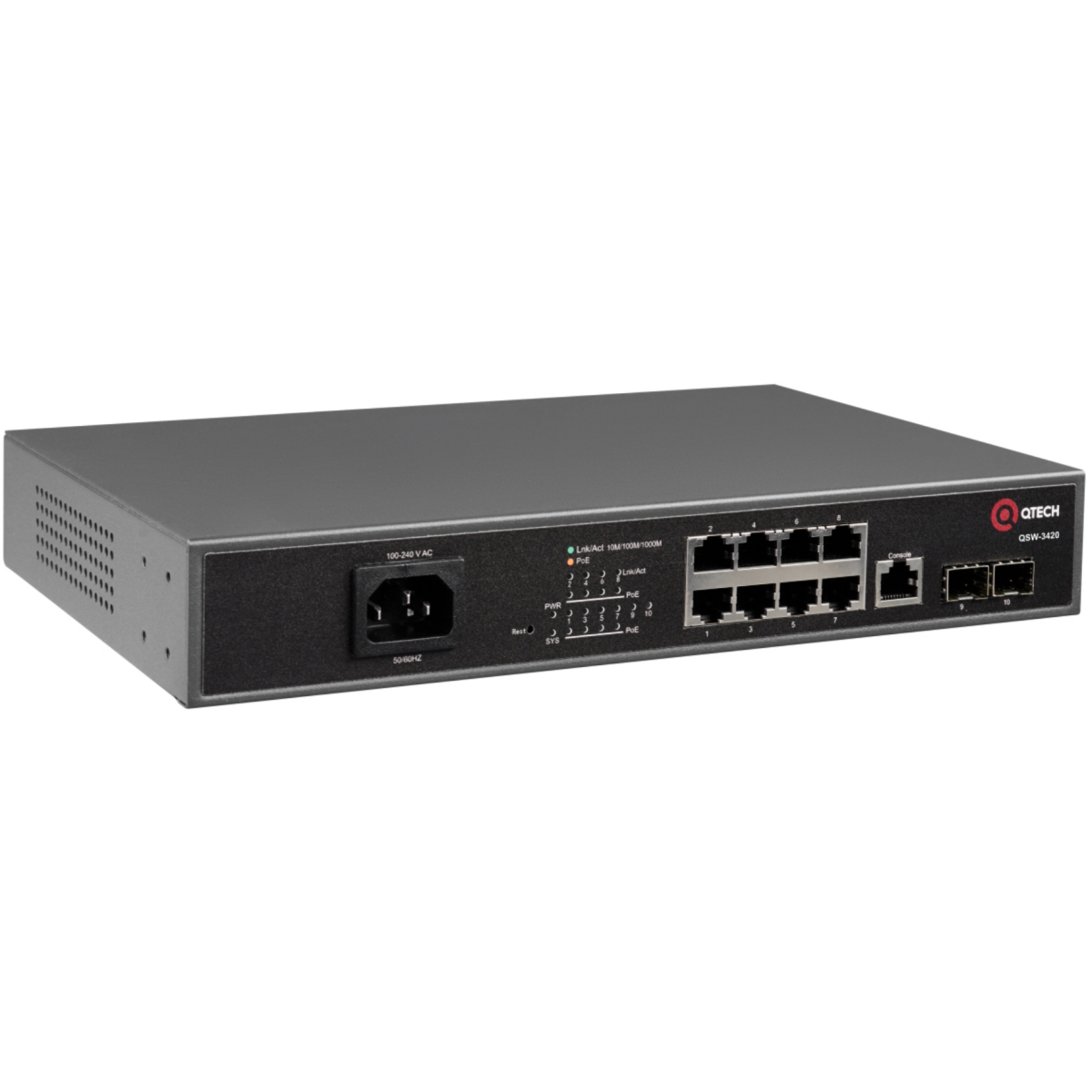 Коммутатор (свитч) QTECH QSW-3420-10T-POE-AC