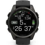 Умные часы Garmin fenix 8 43mm Carbon Grey DLC Titanium with Black/Pebble Grey Silicone Band (010-02903-21)