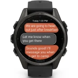 Умные часы Garmin fenix 8 43mm Carbon Grey DLC Titanium with Black/Pebble Grey Silicone Band (010-02903-21)