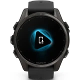 Умные часы Garmin fenix 8 43mm Carbon Grey DLC Titanium with Black/Pebble Grey Silicone Band (010-02903-21)