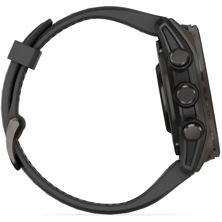 Умные часы Garmin fenix 8 43mm Carbon Grey DLC Titanium with Black/Pebble Grey Silicone Band - 010-02903-21 - фото 9