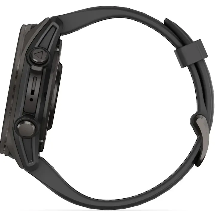 Умные часы Garmin fenix 8 43mm Carbon Grey DLC Titanium with Black/Pebble Grey Silicone Band - 010-02903-21 - фото 10