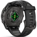 Умные часы Garmin fenix 8 43mm Carbon Grey DLC Titanium with Black/Pebble Grey Silicone Band (010-02903-21)