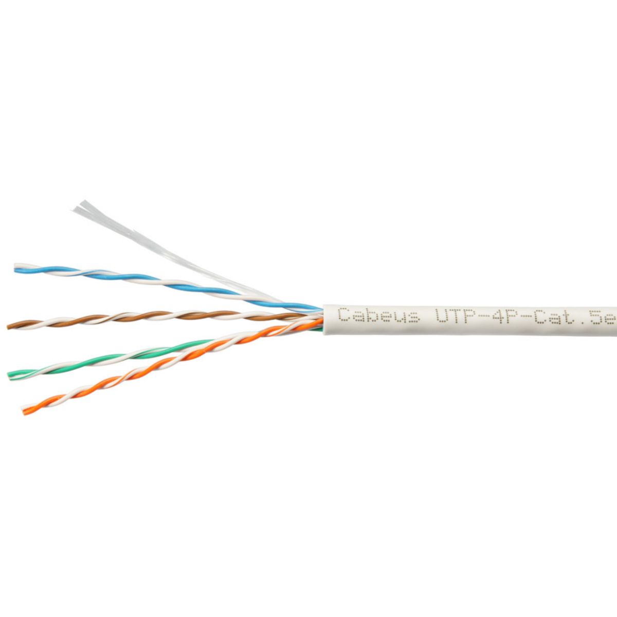 Бухта Cabeus UTP-4P-Cat.5e-SOLID-WH-25, 25м