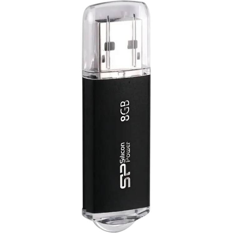 USB Flash накопитель 8GB Silicon Power Ultima II I-series Black (SP008GBUF2M01V1K)
