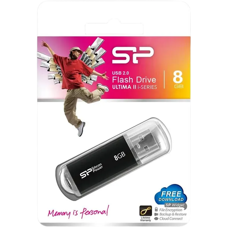 USB Flash накопитель 8GB Silicon Power Ultima II I-series Black (SP008GBUF2M01V1K) - фото 3