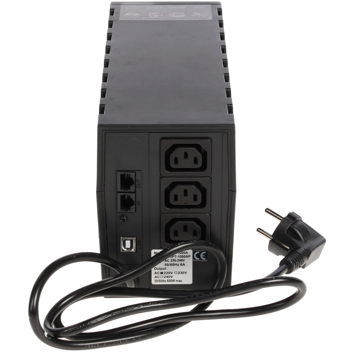 ИБП Powercom Raptor RPT-1000AP - фото 4