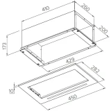 Вытяжка MEFERI SMARTBOX45BK POWER