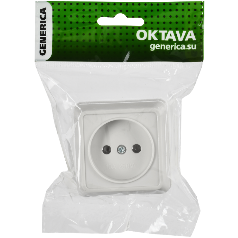 Электрическая розетка GENERICA OKTAVA ERO10-K01-10-DC - фото 2