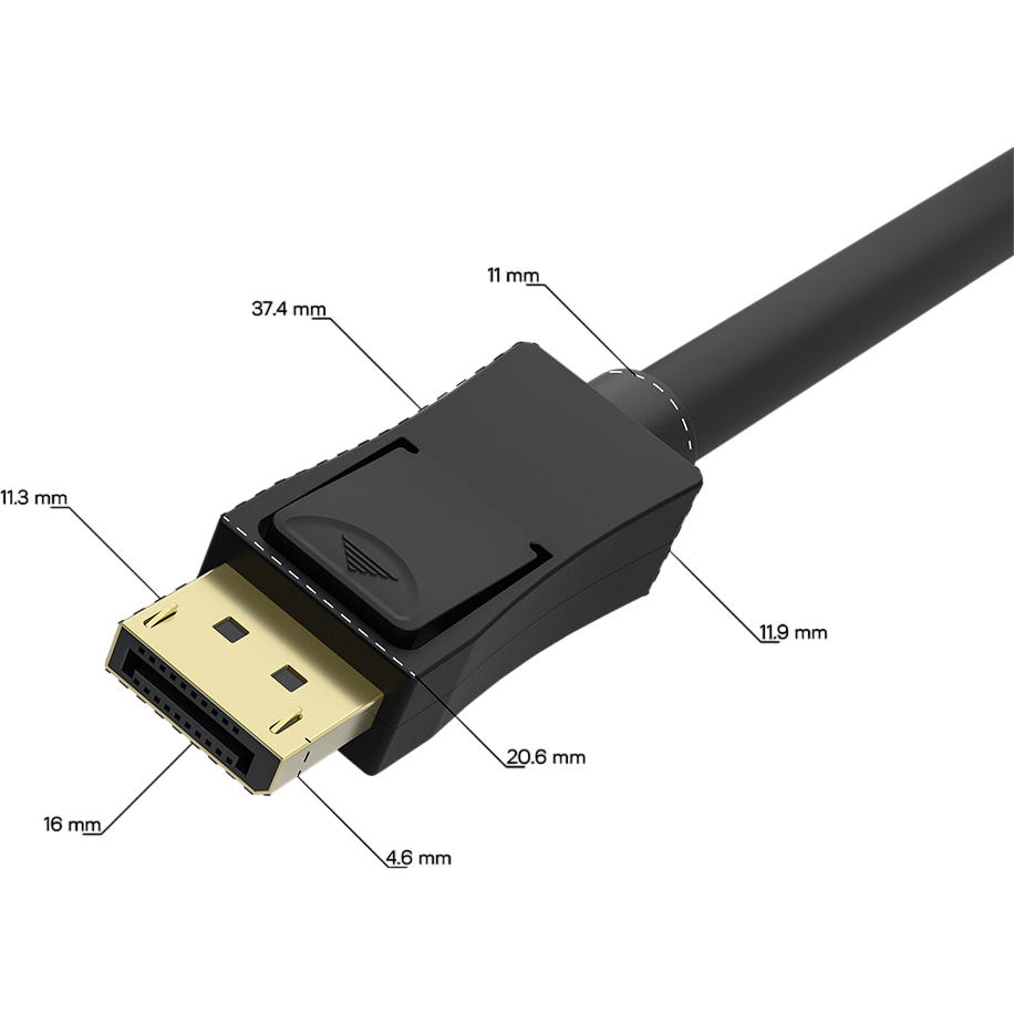 Кабель DisplayPort (M) - HDMI (M), 1.5м, Greenconnect GCR-55526 - фото 4