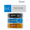 USB Flash накопитель 64GB SmartBuy Twist Black/Blue/Yellow (3 шт.) (SB064GB2TWKBYSET) - фото 5