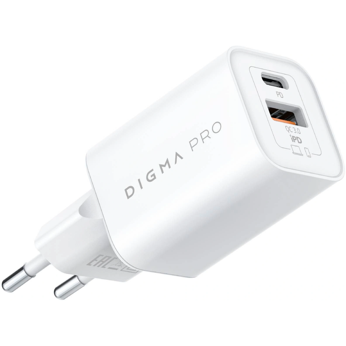 Сетевое зарядное устройство Digma DPW6С6GX11WH - фото 2