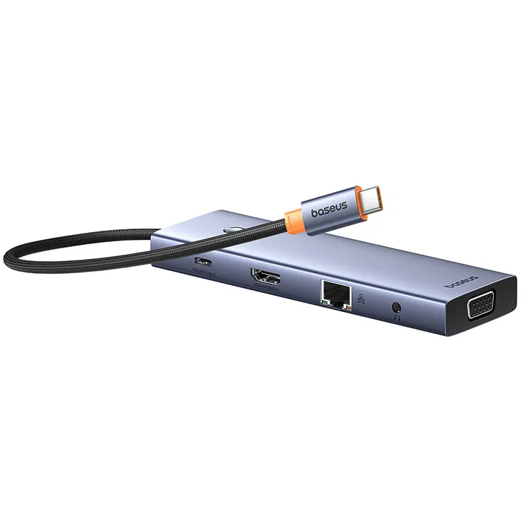 Док-станция Baseus UltraJoy Series 10-Port Space Grey - B0005280C811-00 - фото 6