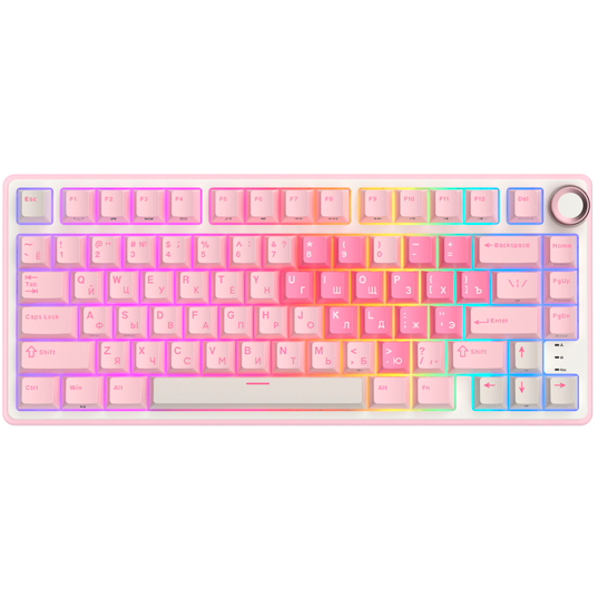 Клавиатура Royal Kludge R75 Pink Melody (Cream Switch) - 6935280830068