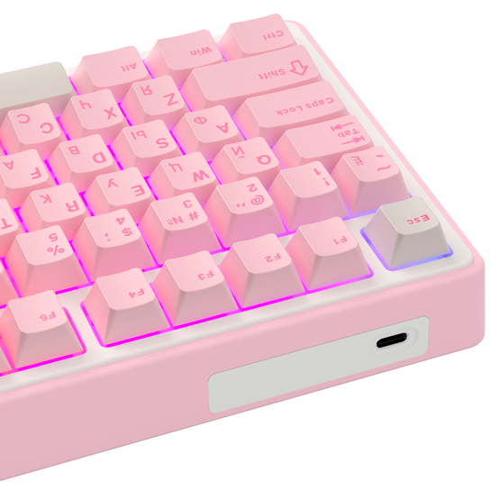 Клавиатура Royal Kludge R75 Pink Melody (Cream Switch) - 6935280830068 - фото 6