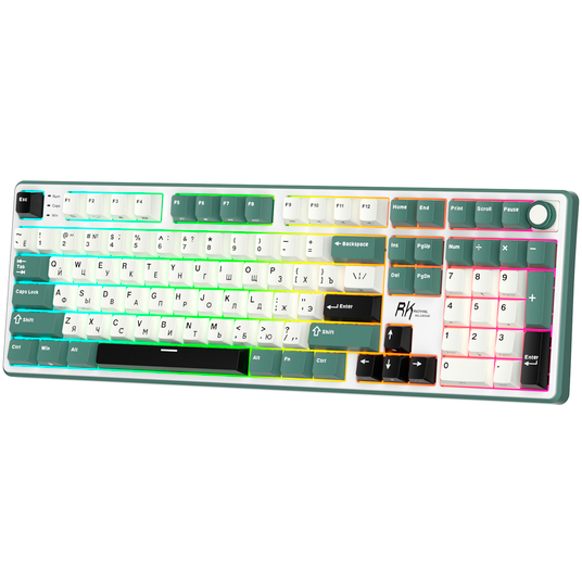 Клавиатура Royal Kludge X104 Wasong Green (Creamy Switch) - 6935280830075 - фото 6
