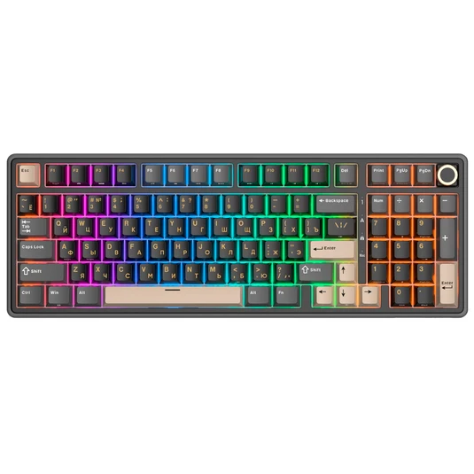 Клавиатура Royal Kludge R98 Pro Phantom (Cream Switch) - 6935280830099