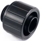Прямой фитинг для СЖО IceManCooler Soft tube fittings 10/16 Matte Black (IAC-FT-SF3B)