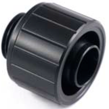 Прямой фитинг для СЖО IceManCooler Soft tube fittings 10/16 Matte Black (IAC-FT-SF3B)