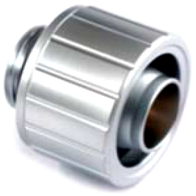 Прямой фитинг для СЖО IceManCooler Soft tube fittings 10/16 Matte Silver (IAC-FT-SF3S)