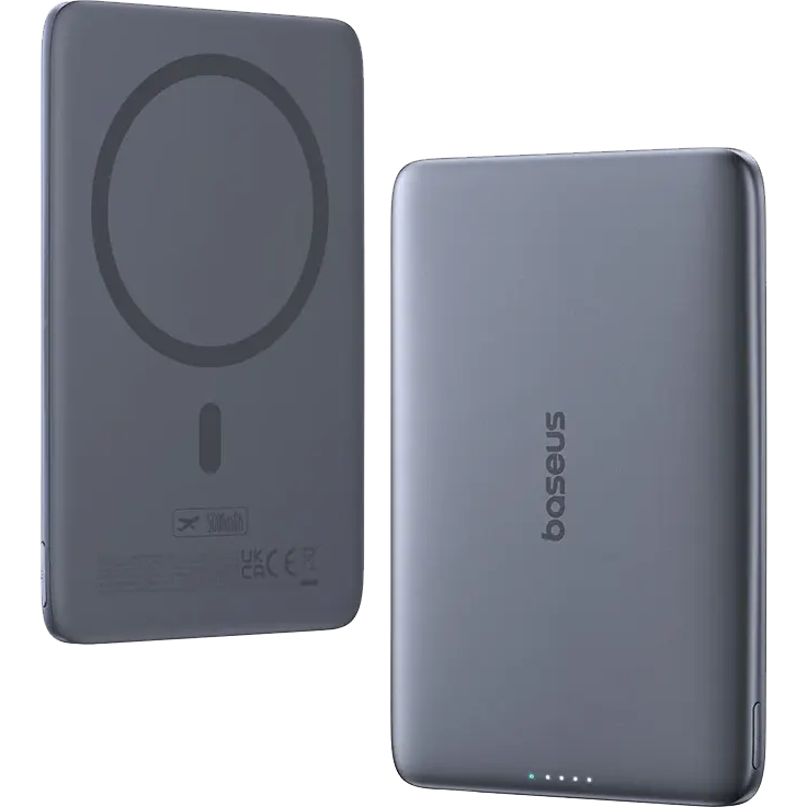 Внешний аккумулятор Baseus PicoGo Ultra-Slim Magnetic Power Bank 5000mAh 20W Space Grey - P1007680C813-00 - фото 3