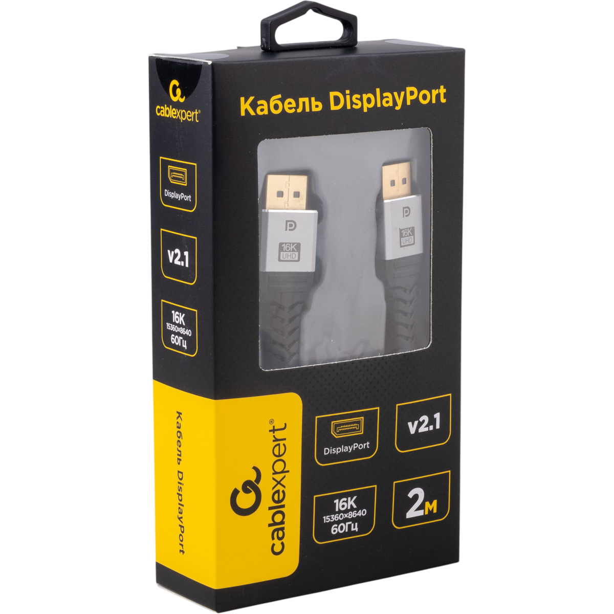 Кабель DisplayPort - DisplayPort, 2м, Cablexpert CCP-DP16K-2M - фото 3