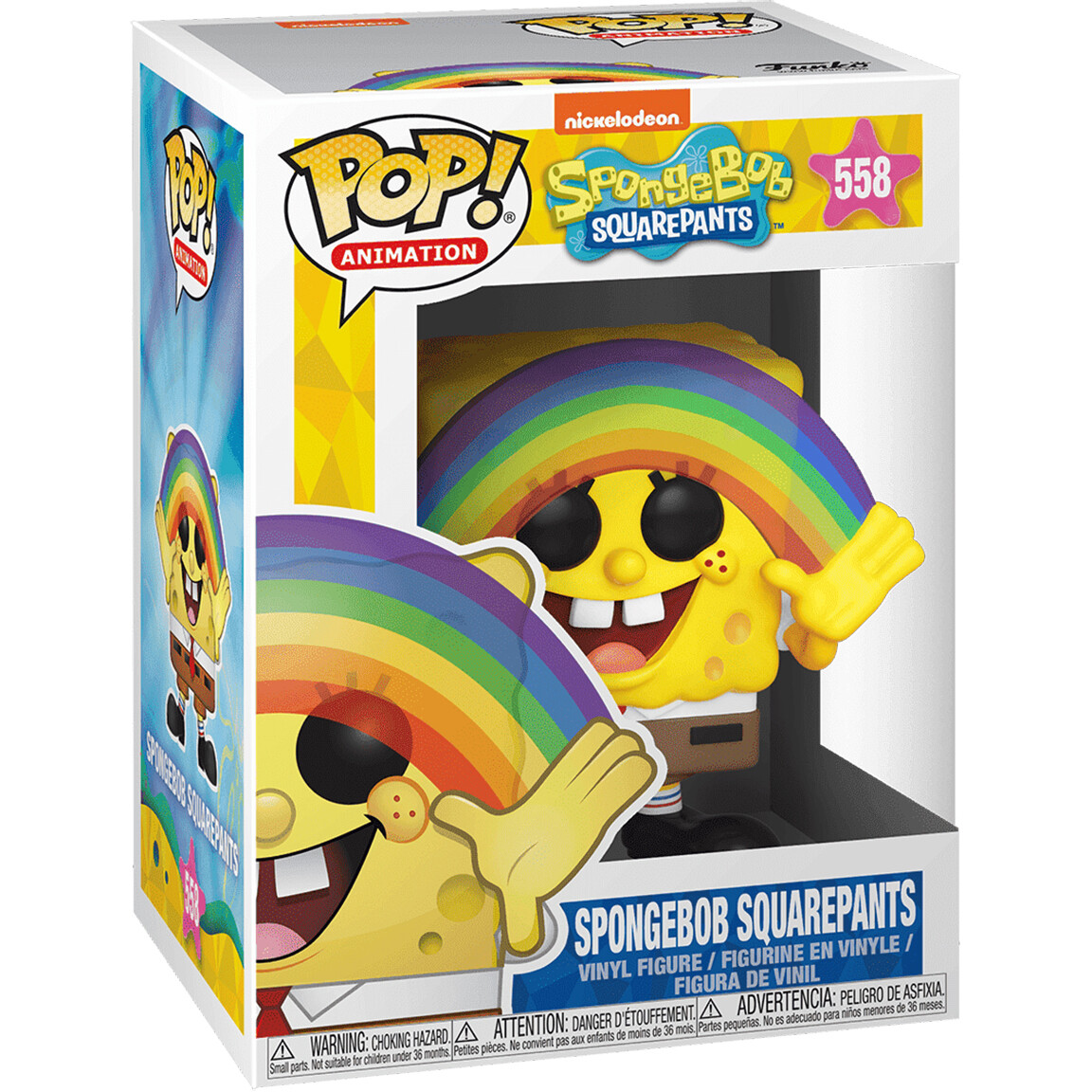 Фигурка Funko POP! Animation Spongebob SquarePants S3 Spongebob Rainbow - 39552 - фото 2