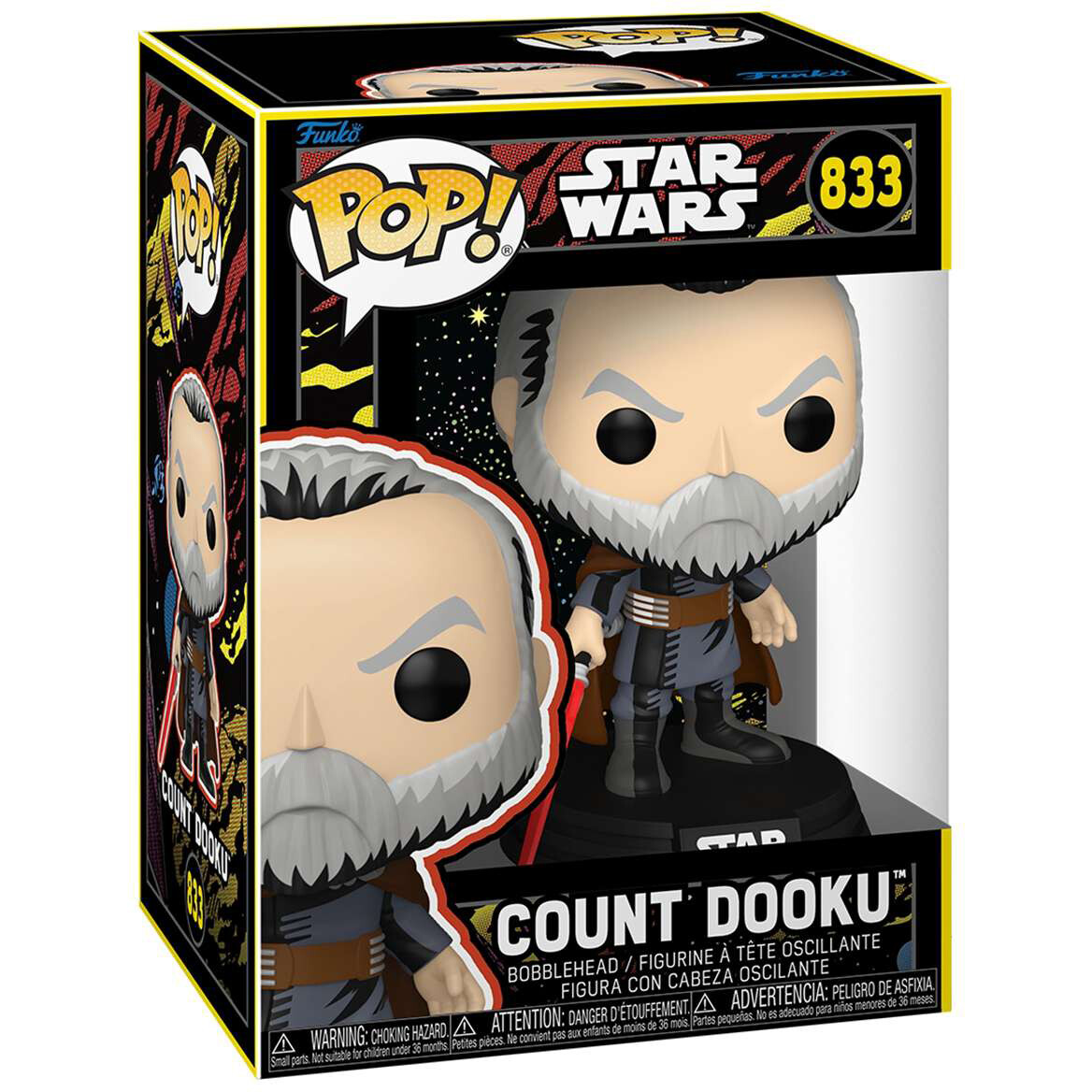 Фигурка Funko POP! Bobble Star Wars Count Dooku (Retro) - 90326 - фото 2