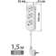 Сетевой удлинитель TDM ELECTRIC SQ1303-1400 - фото 5