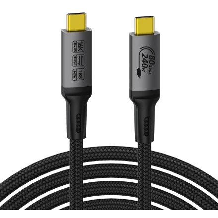 Кабель Thunderbolt 5 - Thunderbolt 5, 1м, KS-IS KS-944B-1