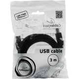 Кабель USB A (M) - USB B (M), 3м, Cablexpert CCF-USB2-AMBM-10