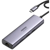 Док-станция UGREEN 7-in-1 USB-C Multifunction Adapter Space Gray (CM512) (60515)