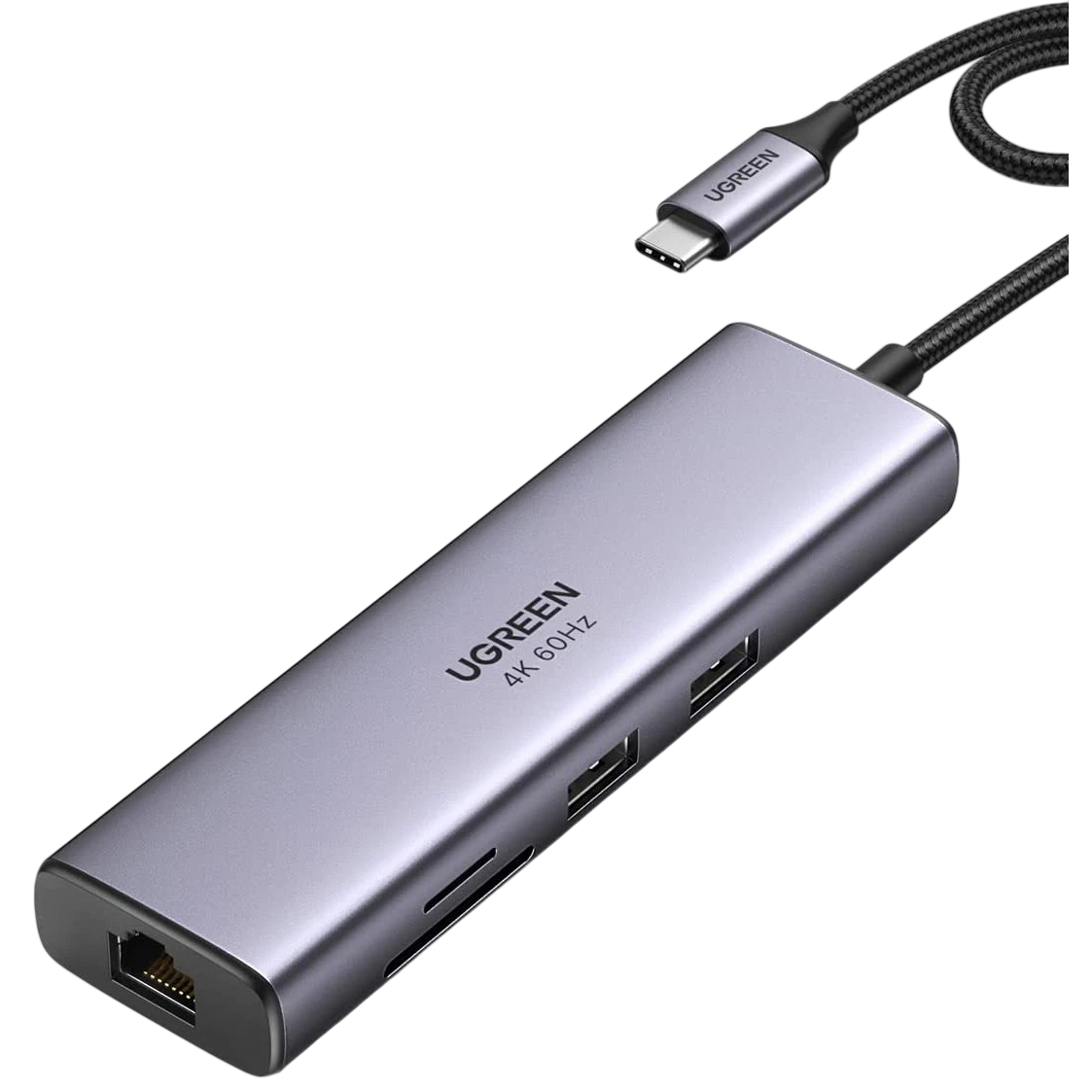 Док-станция UGREEN 7-in-1 USB-C Multifunction Adapter Space Gray (CM512) - 60515
