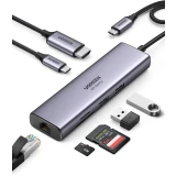Док-станция UGREEN 7-in-1 USB-C Multifunction Adapter Space Gray (CM512) (60515)