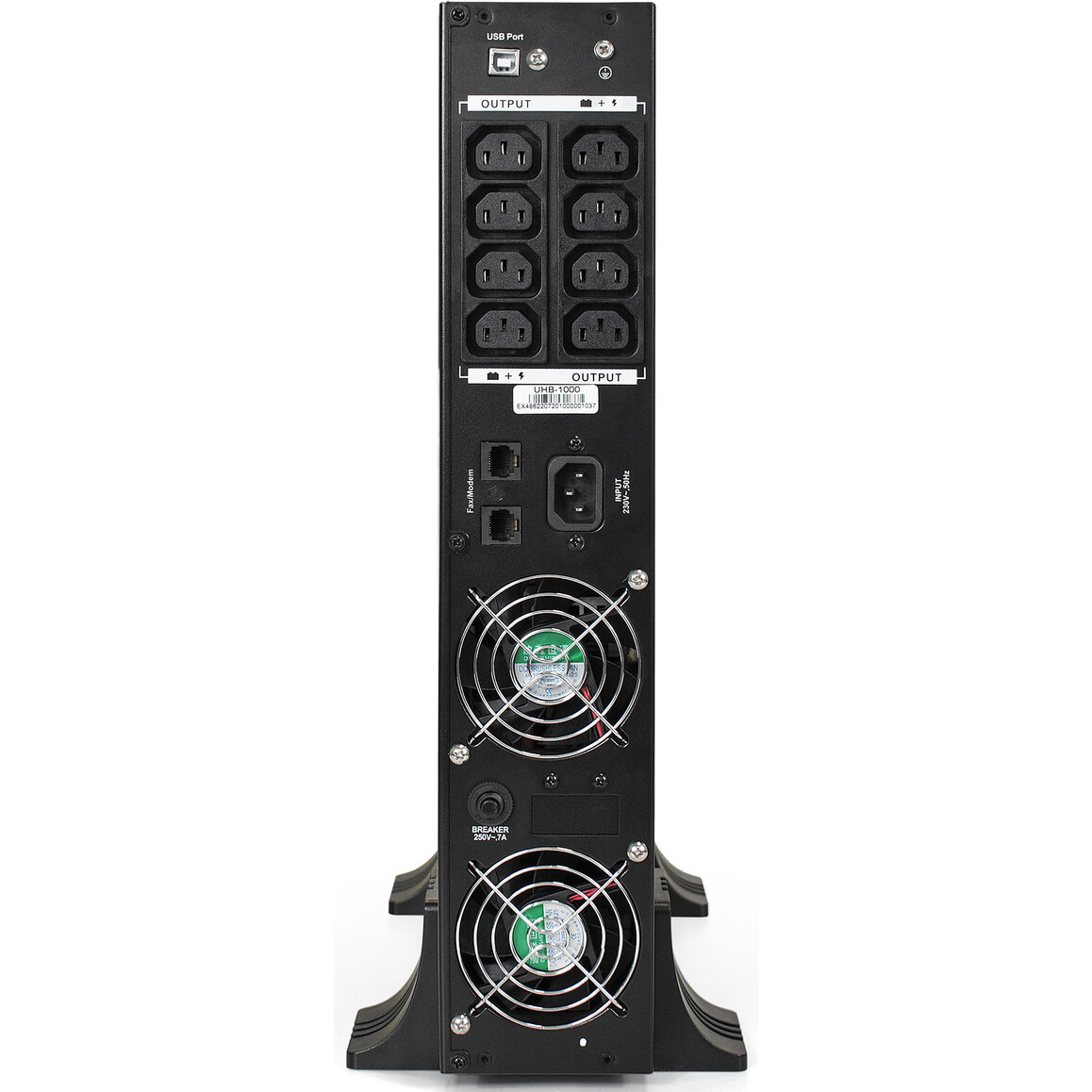 ИБП ExeGate SinePower UHB-1000.LCD.AVR.C13.RJ.USB.2U - EP285642RUS - фото 4
