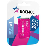 Аккумулятор КОСМОС KOCNI-MH6F22 (9V, 200mAh, 1 шт.) (KOCNI-MH6F22(200mAh))