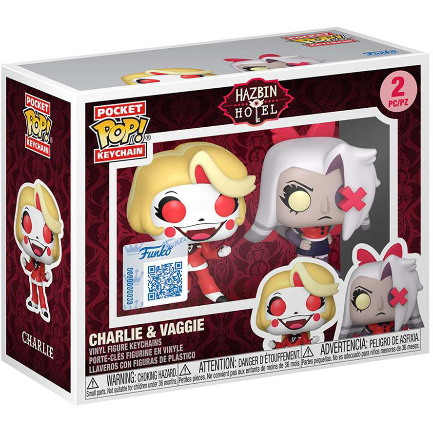 Брелок Funko Pocket POP! Hazbin Hotel Charlie & Vaggie - 92005 - фото 2