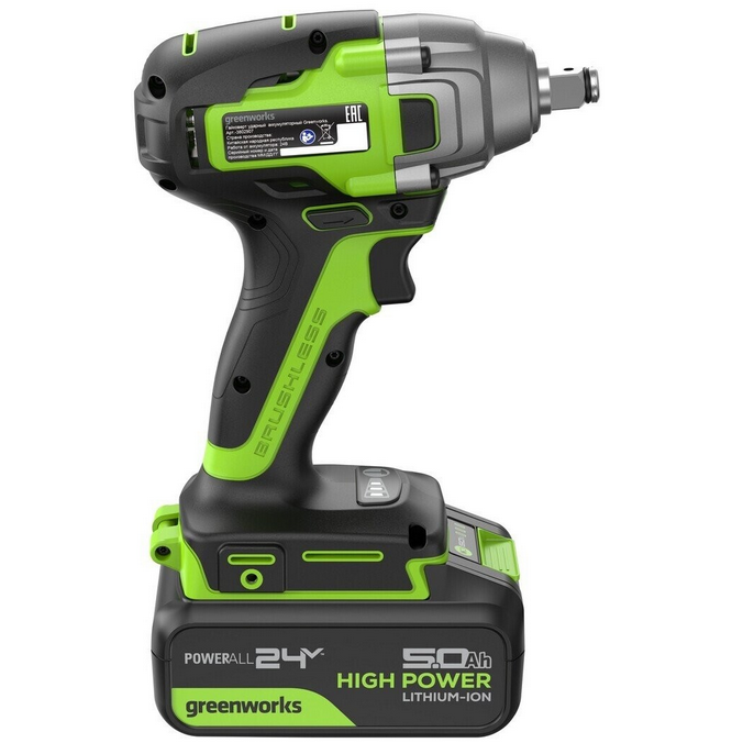 Гайковёрт Greenworks GD24IW400 (3802907CUG) - фото 3