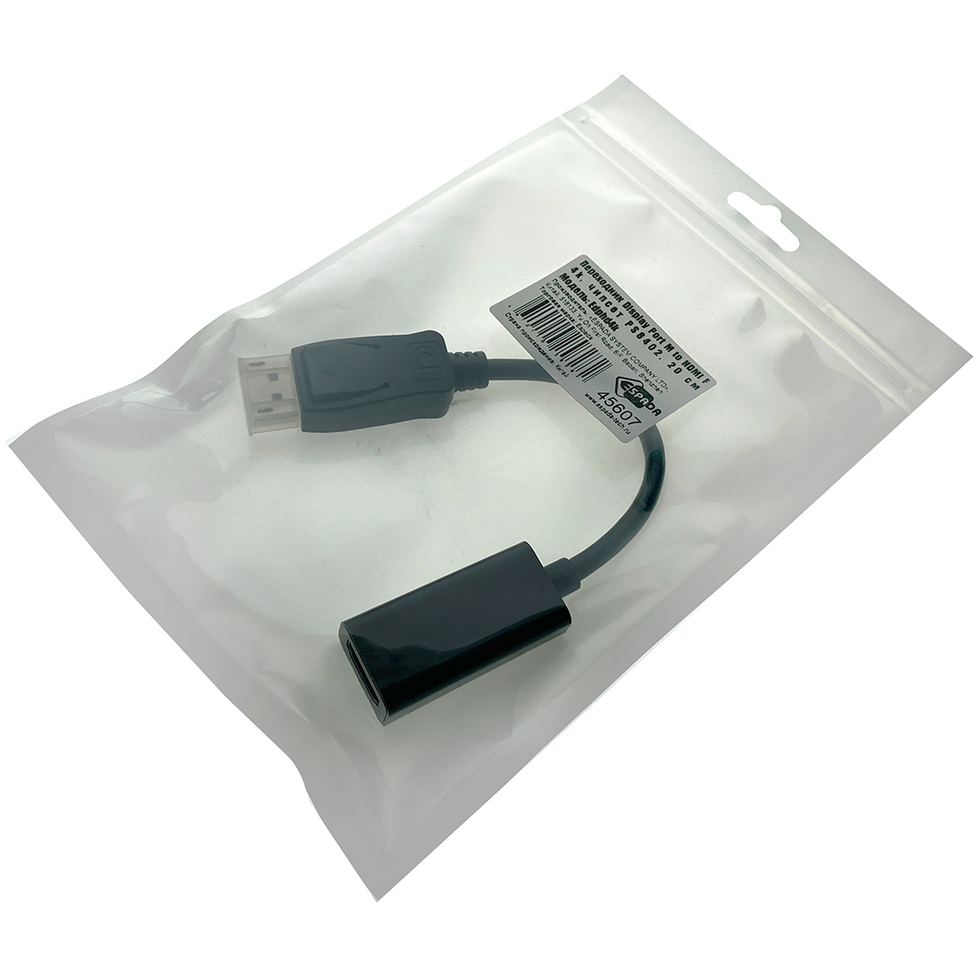 Переходник DisplayPort (M) - HDMI (F), Espada Edphd4k - фото 3