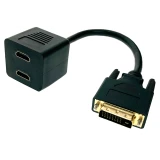 Разветвитель DVI - 2x HDMI , 0.25м, Espada EDVIM2xHDMIF25