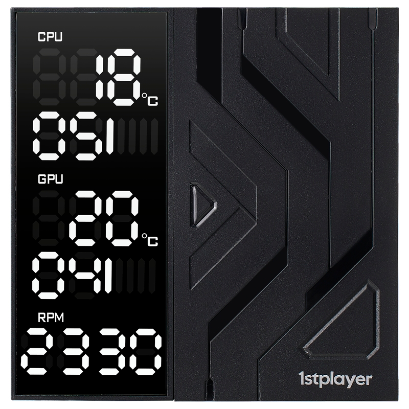 Кулер 1STPLAYER FROST BITE FB12DS-7 Black - FB12DS-7-BK - фото 4