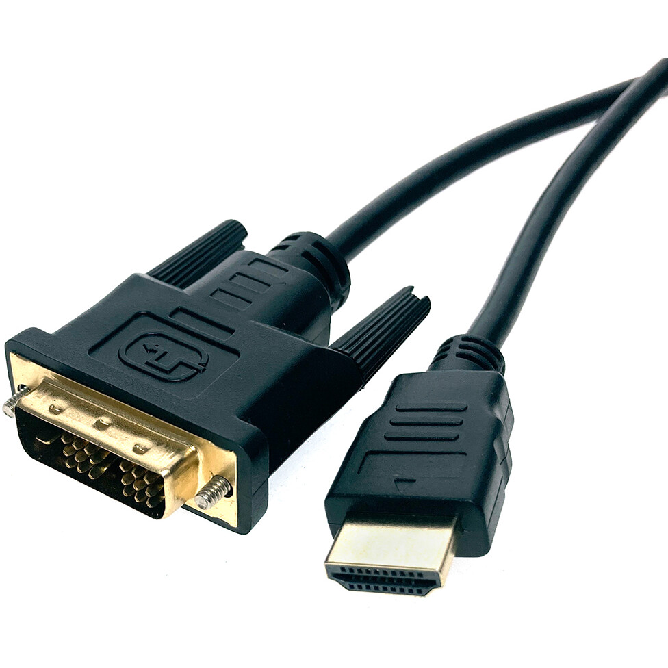 Кабель HDMI (M) - DVI (M), 0.8м Espada Ehdv08