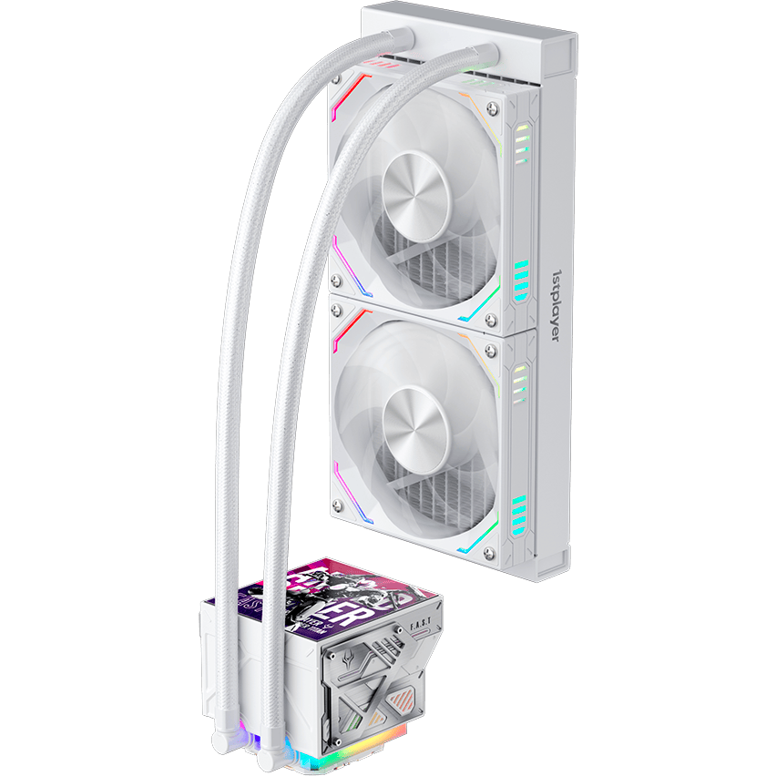 Система жидкостного охлаждения 1STPLAYER F.A.S.T. FT-240 White - FT-240-WH - фото 3