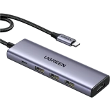 Док-станция UGREEN 5-in-1 USB-C Hub Gray (CM511) (15596)